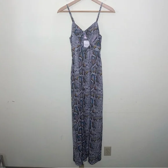 NWT Buddy Love XS Snakeskin Print Maxi Dress - Picture 4 of 8